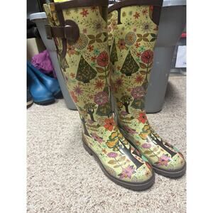 Chooka Women's Gypsy Owl Rain Boot Size 6